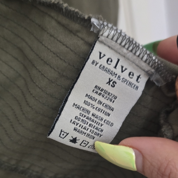 Chic Olive Utility Jacket Size Xs But Adjustable Waist Can Fit S - Picture 2 of 9